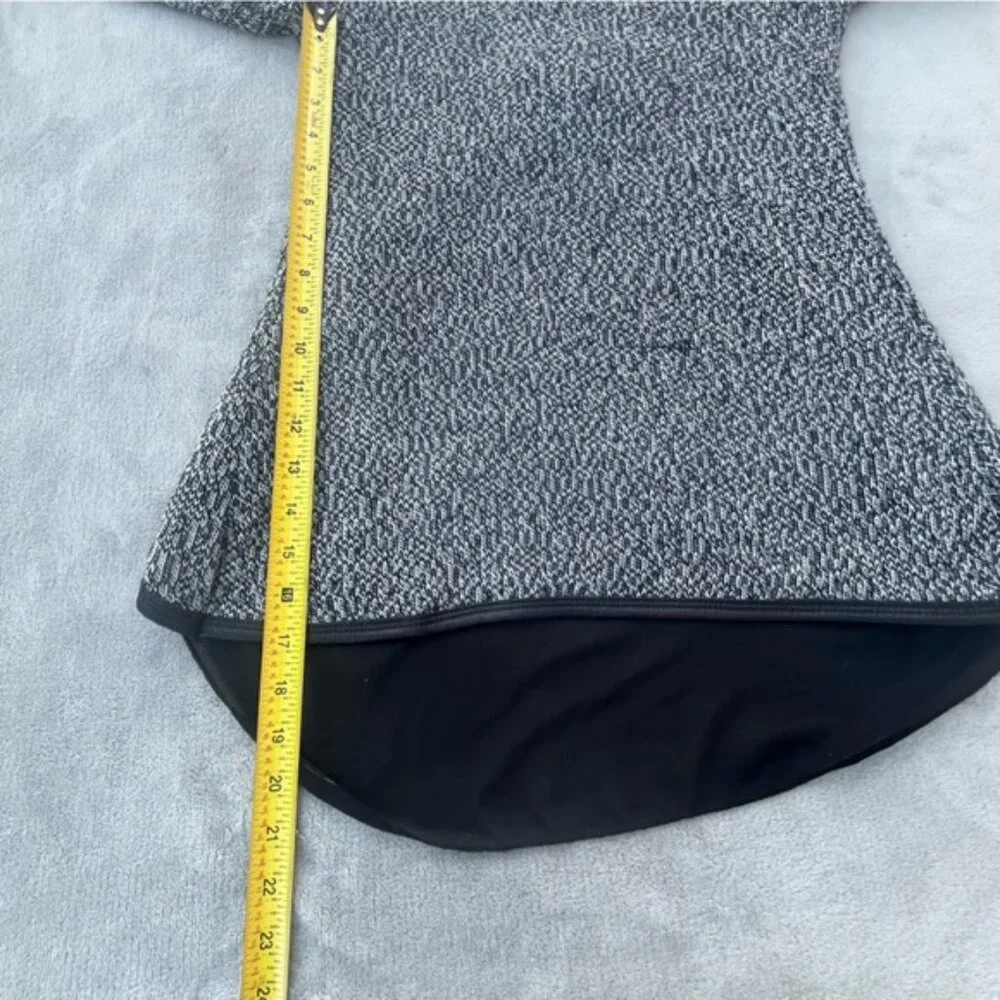 Des Si Belles Heather Black Knit Top Back Bow - Picture 8 of 10